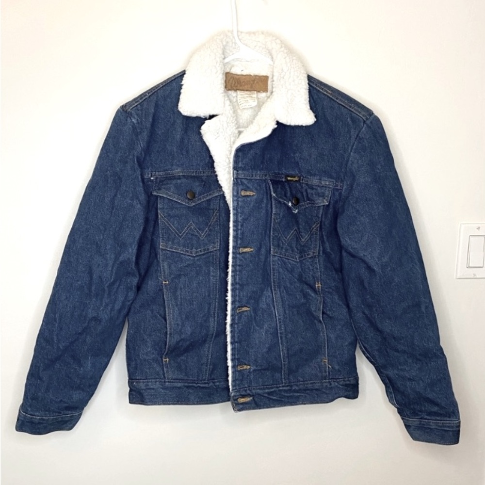 Vintage Wrangler Sherpa Denim Jacket